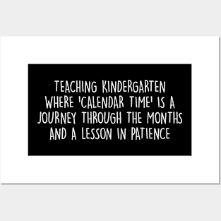 Teaching kindergarten Where 'calendar time' is a journey Posters and Art